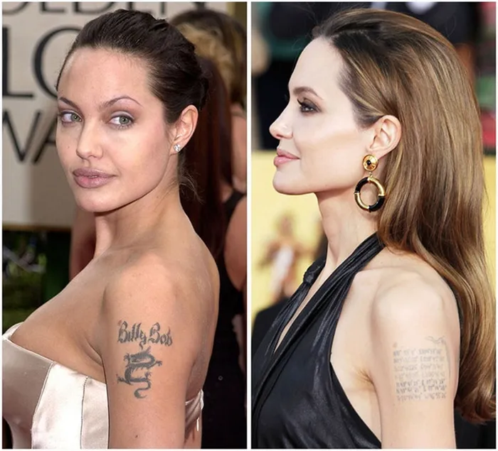 Татуировки Анджелины Джоли и их значения. Тату как у анджелины джоли. 10