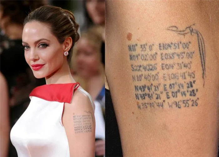 Татуировки Анджелины Джоли и их значения. Тату как у анджелины джоли. 8