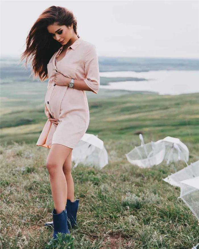 Мода для беременных весна-лето 2019 фото_35