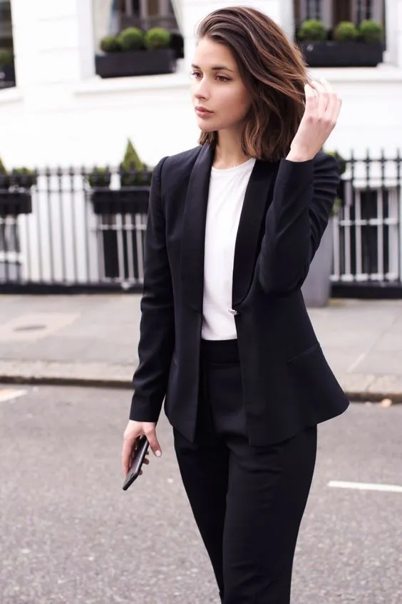 Как носить чёрный пиджак: 8 нескучных идей. Как носить черный пиджак. 18