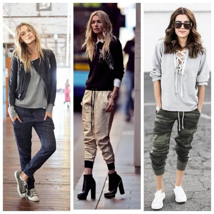 С чем носить женские штаны джоггеры - фото стильных сочетаний