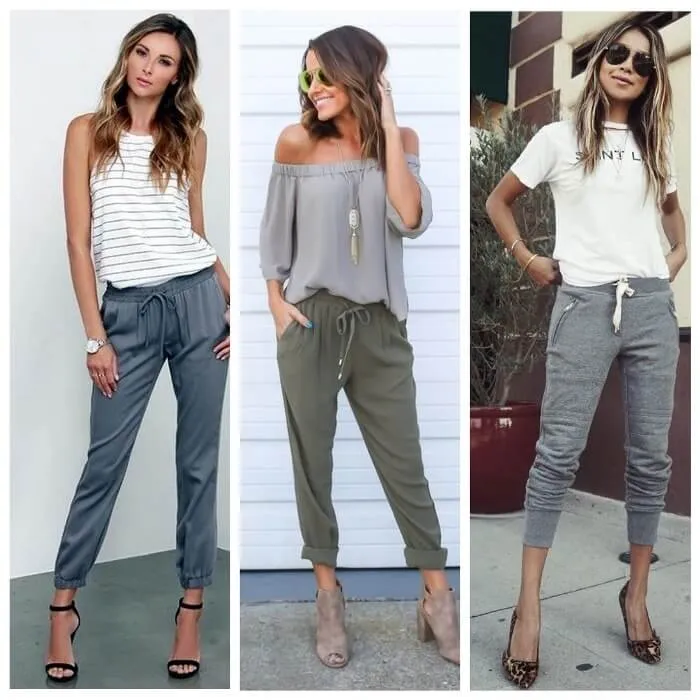 С чем носить женские штаны джоггеры - фото стильных сочетаний