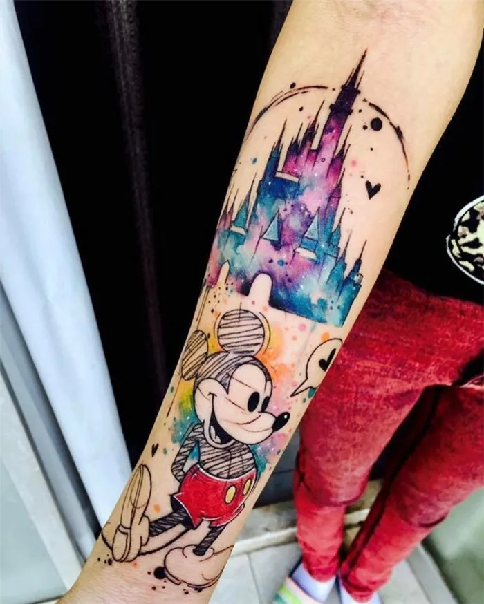 Mickey and Minnie Mouse Tattoo 59