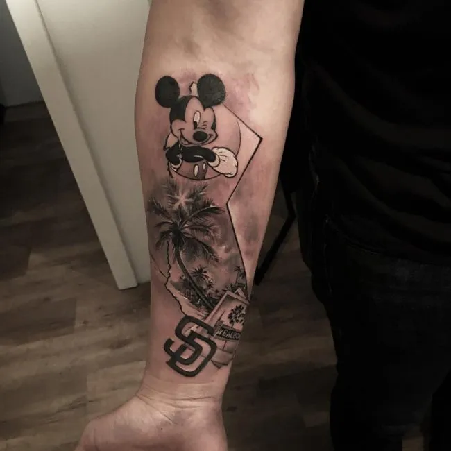 mickey and minnie mouse tattoo37