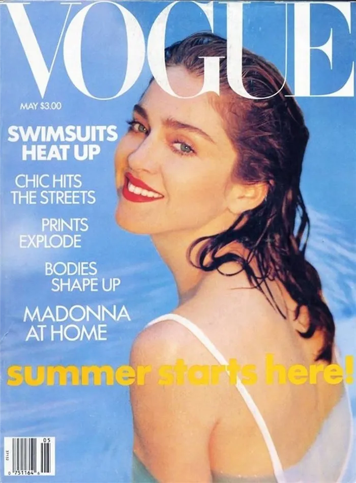 Обложка Vogue за май 1989