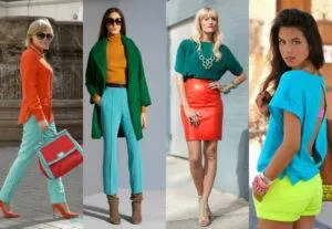 Модные оттенки и сочетания цветов в женской одежде, тренды 2022 года