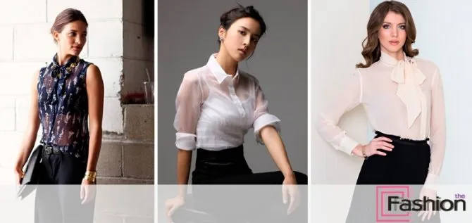Прозрачная блузка: создаем стильный лук. Как носить прозрачную блузку. 78