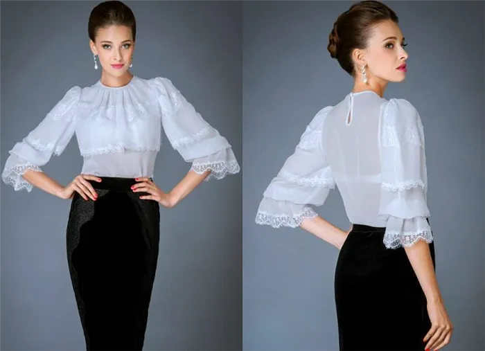 Прозрачная блузка: создаем стильный лук. Как носить прозрачную блузку. 38