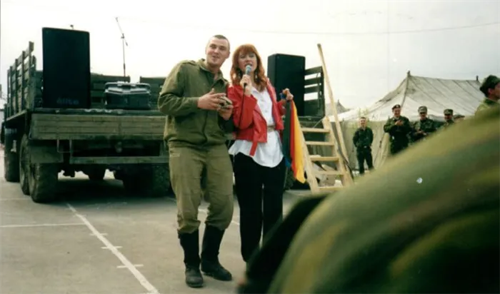Вика Цыганова в Чечне (2000 год)