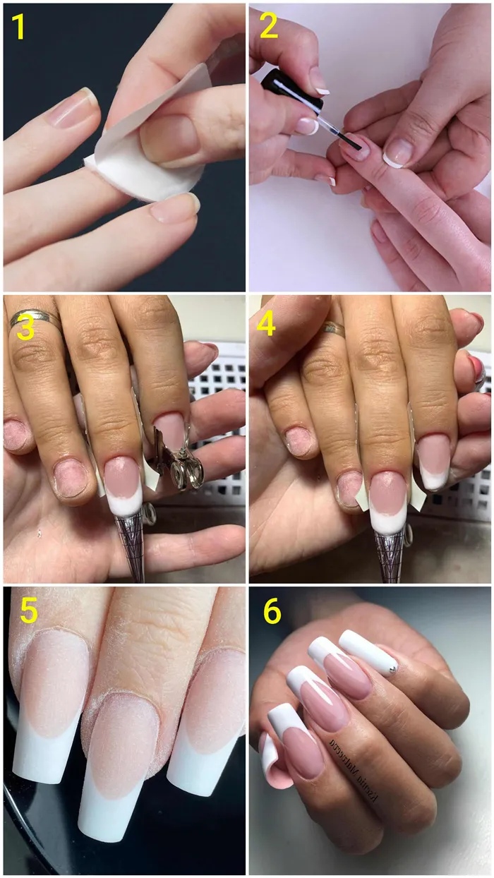 Техника наращивания ногтей в виде арки