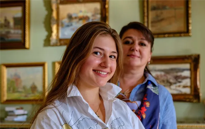 Мария Мельникова с мамой