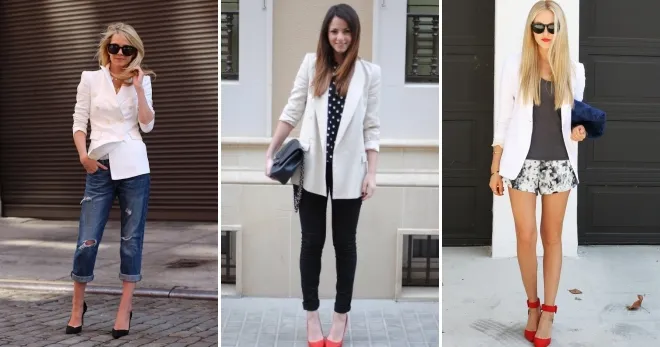 Белый пиджак – 40 фото стильных образов в пиджаке белого цвета