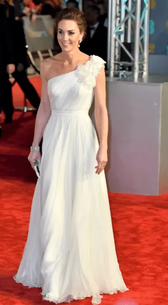 герцогиня кембриджская в белом платье
