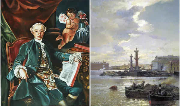 В 1764 году Казанова приехал в Россию, чтобы воплотить в жизнь свои проекты. 
