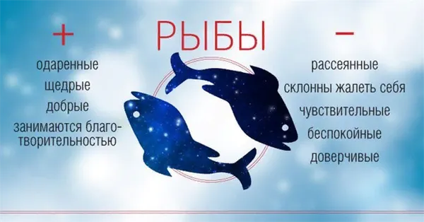 Рыбы-характеристика знака зодиака. Рыбы какой месяц. 4