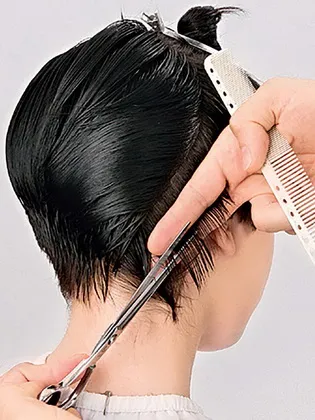 Короткие стрижки: технология выполнения. Как подстричь затылок женщине при короткой стрижке. 16