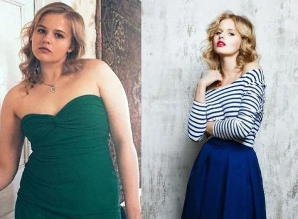 Бортич до и после похудения для картины «Я худею»