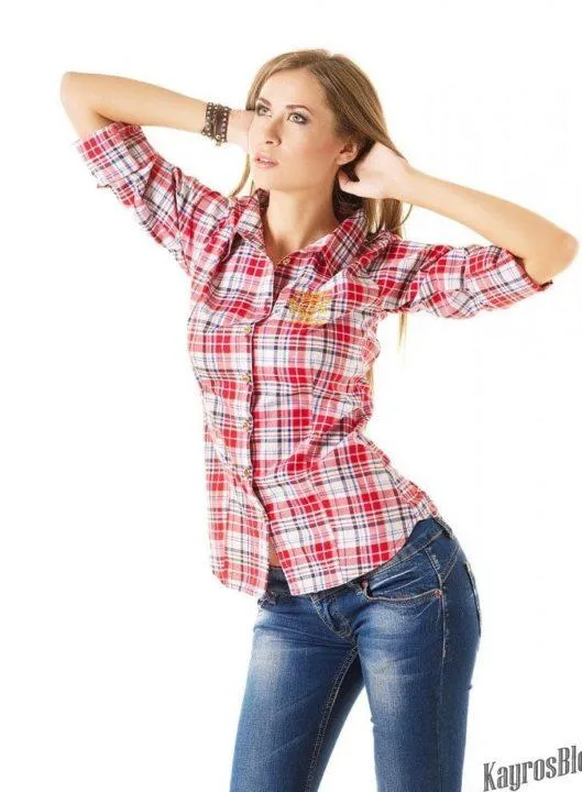 Рубашка с джинсами: фото-идеи для модных образов. Как носить рубашку с джинсами женщине. 51