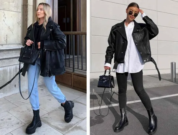 Модные женские кожаные куртки – Весна 2023: 9 самых модных тенденций. Какие кожаные куртки в моде 2023 женские. 5