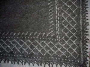 вязание простого платка