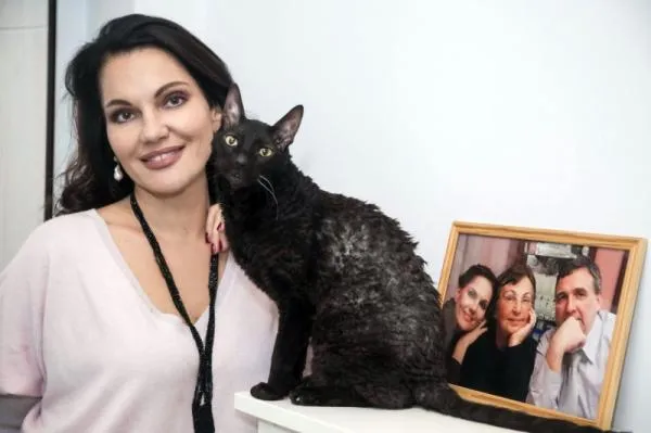Нина Шацкая и ее любимый кот Маркиз