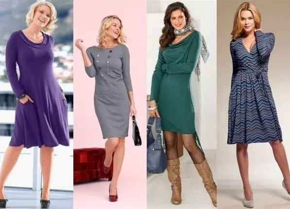 Стильные платья для женщин за 40 лет