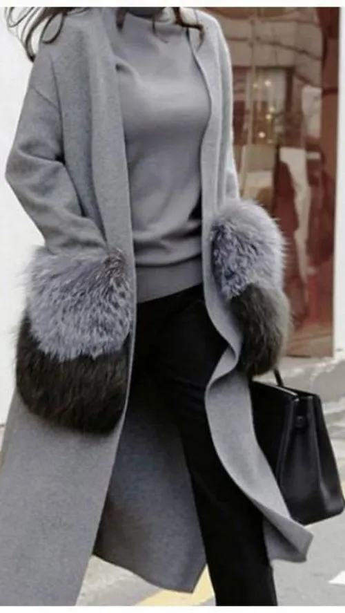 С чем носить серое пальто? 5 модных образов. Как носить серое пальто 32