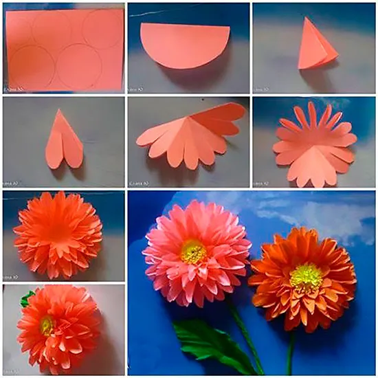 Цветы из бумаги своими руками: пошаговые фото изготовления для начинающих. Шаблоны и схемы бумажных цветов для вырезания. Как сделать бумажный цветок своими руками легко и быстро 21