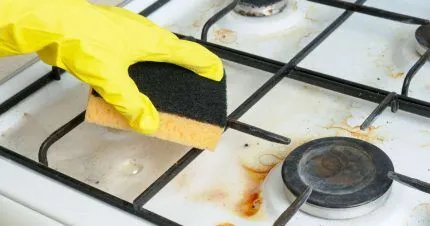Как очистить решетку на газовой плите в домашних условях. Как очистить решетку газовой плиты от нагара в домашних условиях 18