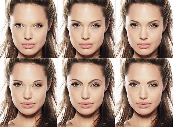 Как форма бровей меняет внешность: 5 наглядных примеров до и после. Как брови меняют лицо? 33
