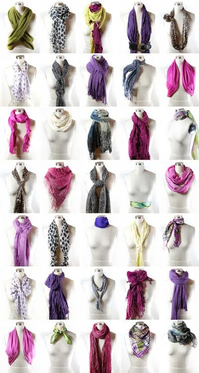 Как красиво завязать шарф на шее и голове. Как красиво завязать объемный шарф? 39